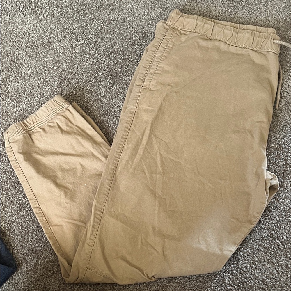 Goodfellow & Co Tan Elastic-Waist Chino Pants